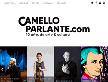 Tablet Screenshot of camelloparlante.com